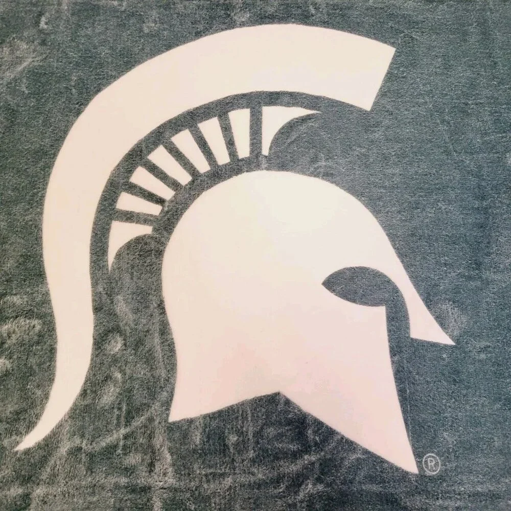 NCAA Michigan State Spartans Green White Accent Rug Floor Mat Decor Dorm